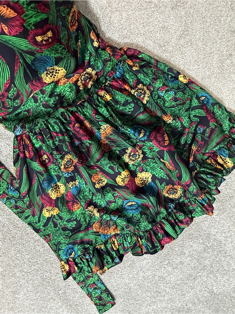 LA DOUBLEJ • Short & Sassy 100% Silk Ruffle Dress • Made in Italy • Medium - Picture 15 of 15